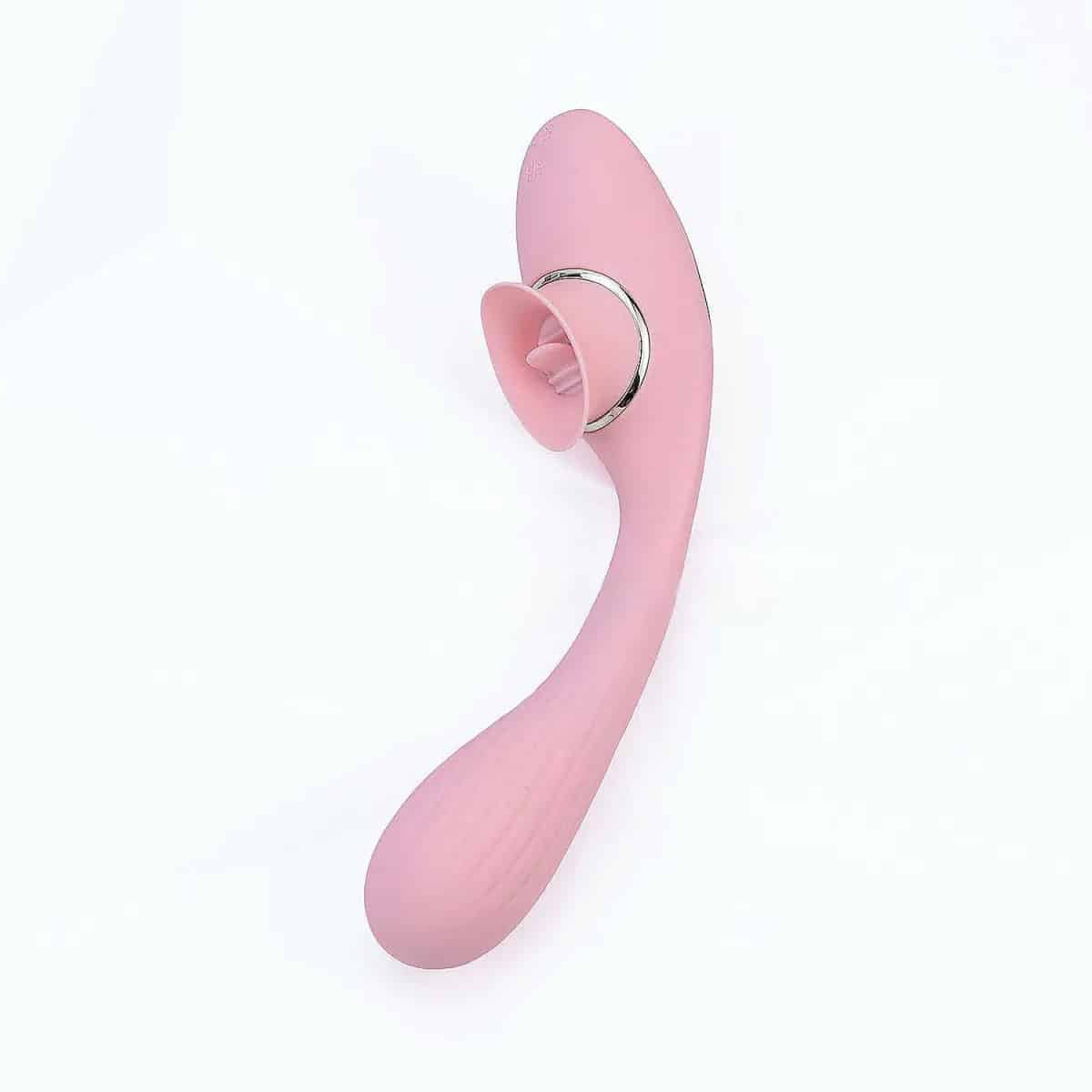 Lưỡi Liếm Kèm Chày Rung DISA 2 Đầu Đỉnh Cao Khoái Cảm