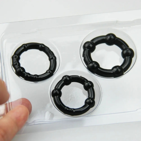 Bộ Vòng Đeo Dương Vật Silicone Stay Hard (Hỗ Trợ Cương Cứng Dày Hơn, Kéo Dài Thời Gian & Tăng Khoái Cảm)