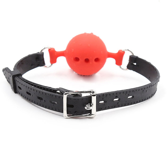 Bóng Khóa Miệng Ball Gag Dây Da