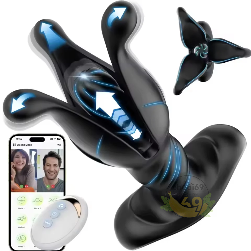 Nút Hậu Môn Nở Hoa Điều Khiển Qua App & Remote