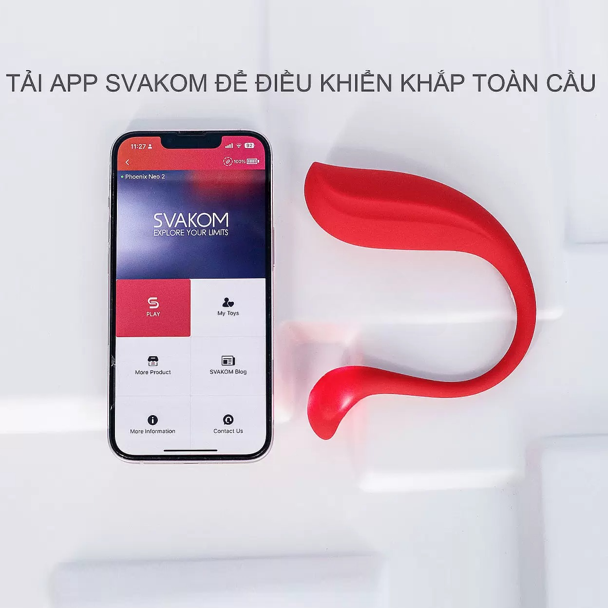 Trứng Rung Svakom Phoenix Neo 2 Điều Khiển Toàn Cầu Qua App