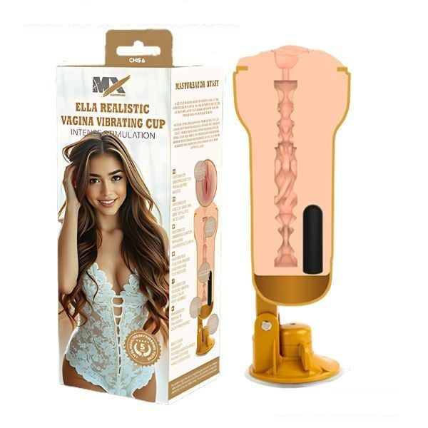 Cốc Thủ Dâm Mô Phỏng Âm Đạo Giả Rung Có Đế Hít MX SIGNATURE