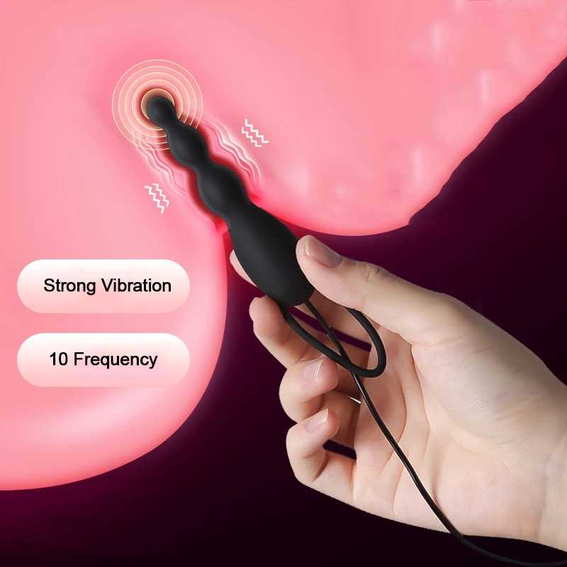 Plug Massage Mini Roselex 10 Tần Số Rung (Silicone Y Tế Siêu Mềm, Chống Nước & Sạc USB Tiện Lợi)