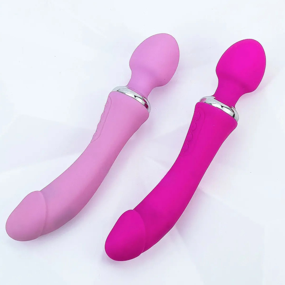 Máy Massage Điểm G Double End Rung 2 Đầu Ấm Nóng Pin Sạc