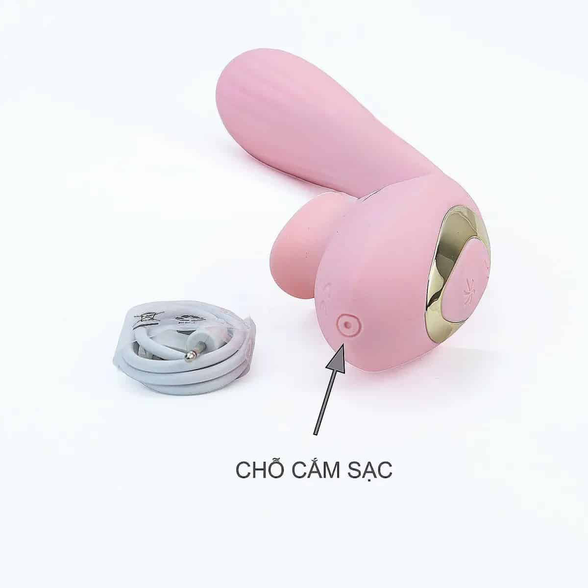 Lưỡi Liếm Kèm Chày Rung DISA 2 Đầu Đỉnh Cao Khoái Cảm
