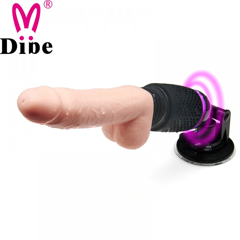 Dương Vật Giả Tự Động Rung Thụt Siêu Mạnh - Sưởi Ấm - Điều Khiển Từ Xa - Dán Tường - Dibe