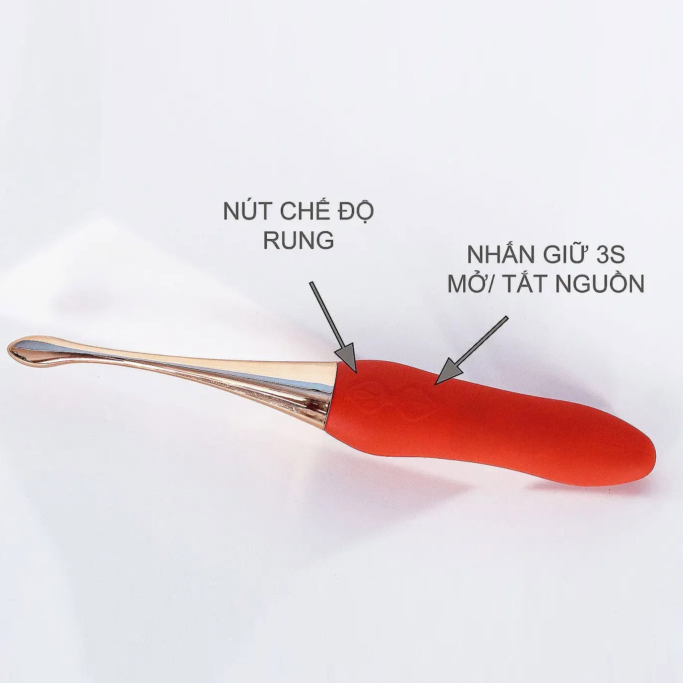 Máy Mát Xa Điểm G 3 Đầu Pin Sạc Nhỏ Gọn