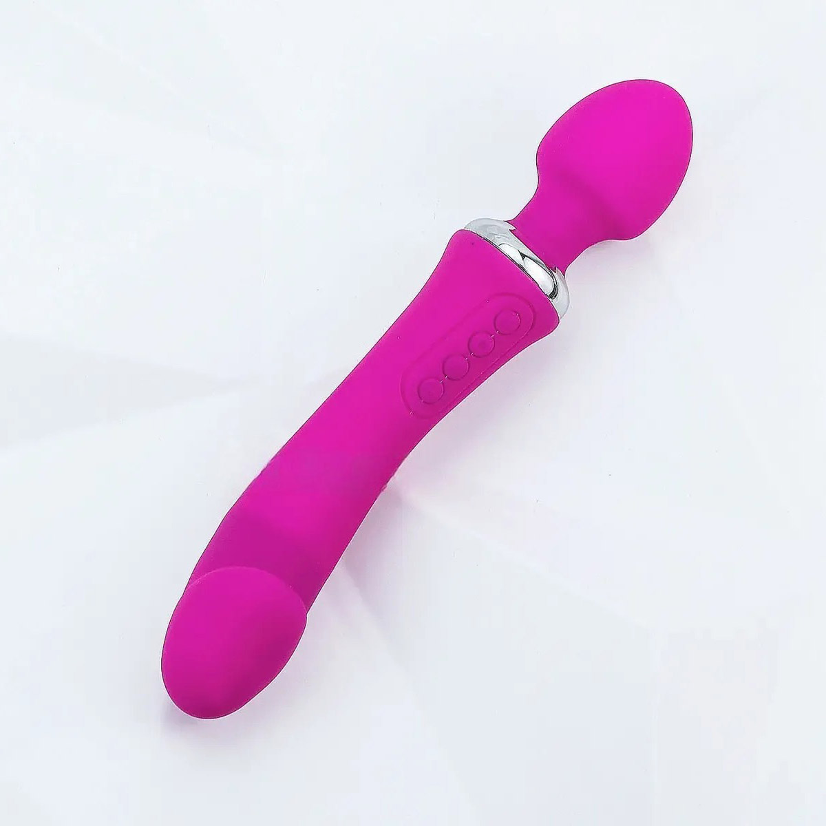 Máy Massage Điểm G Double End Rung 2 Đầu Ấm Nóng Pin Sạc