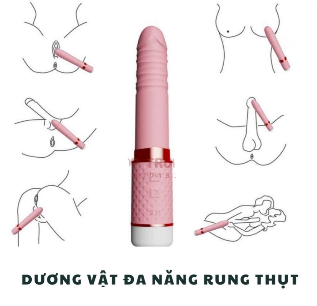 Dương vật rung thụt sang trọng nhiều tần số mạnh mẽ