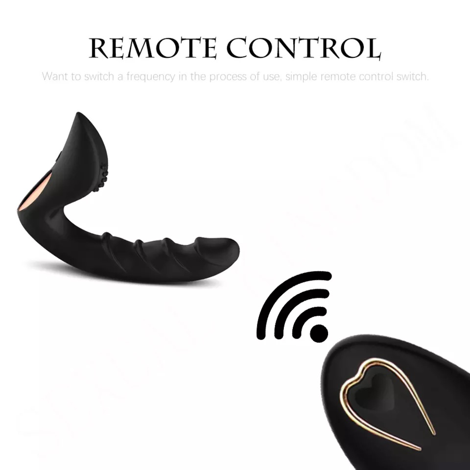 Plug Rung Massage Hai Lõi Rung Đa Tần Số Điều Khiển Từ Xa (Động Cơ Kép Siêu Mạnh, 10 Chế Độ Rung & Sạc Tích Điện USB)