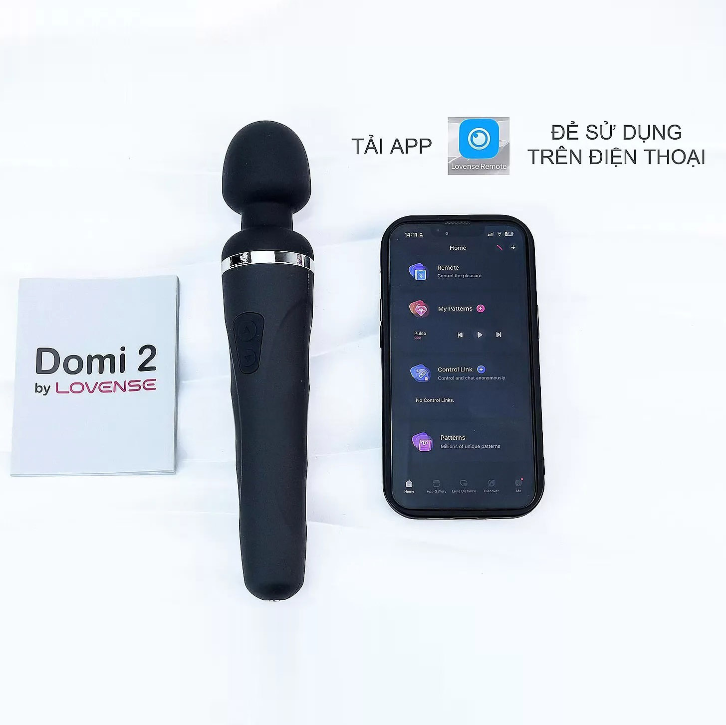 Chày Rung Massage Lovense Domi 2 Cao Cấp Thỏa Mãn Không Giới Hạn