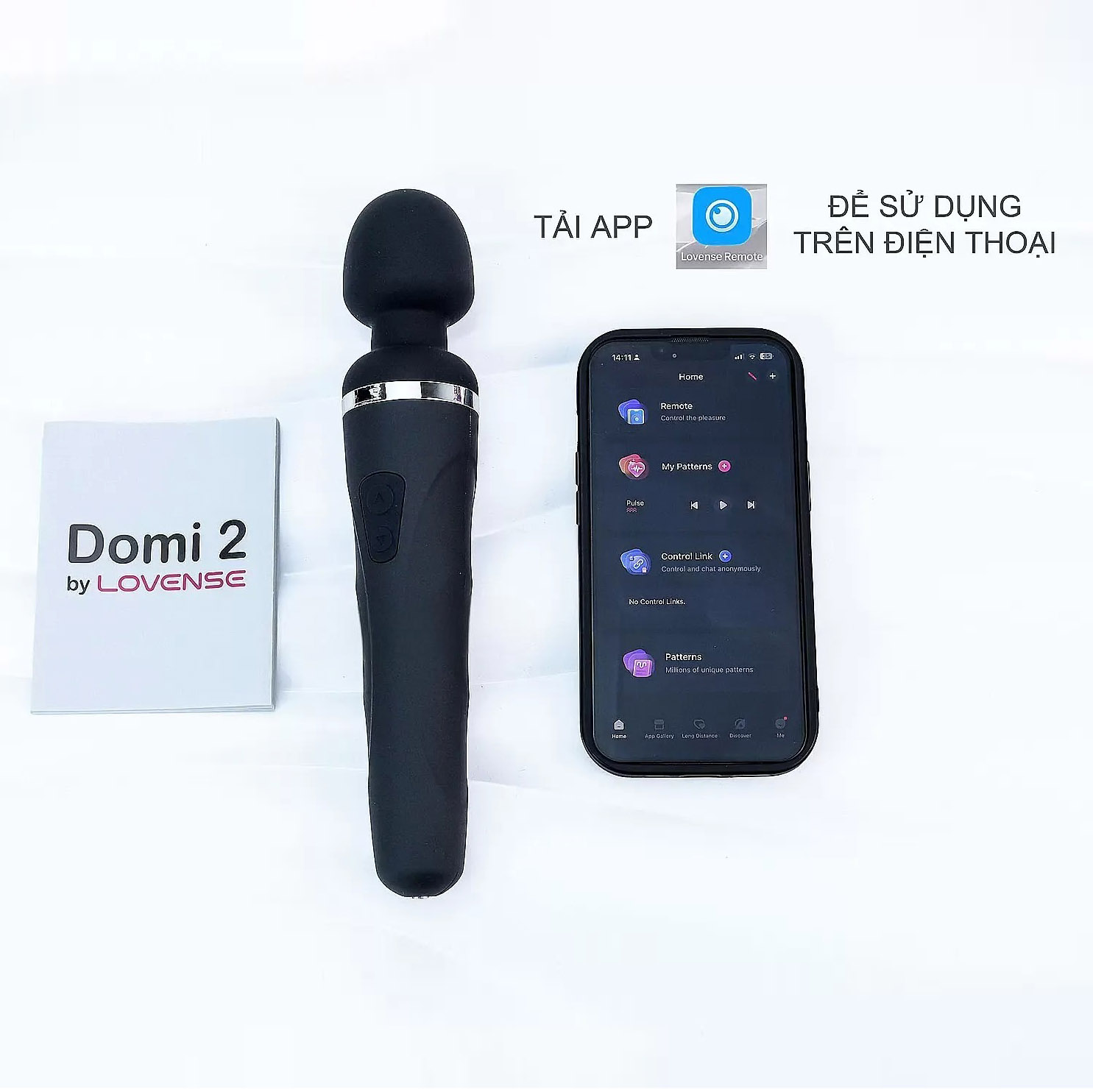 Chày Rung Cao Cấp Lovense Domi 2 – Rung Sâu – Điều Khiển Từ Xa