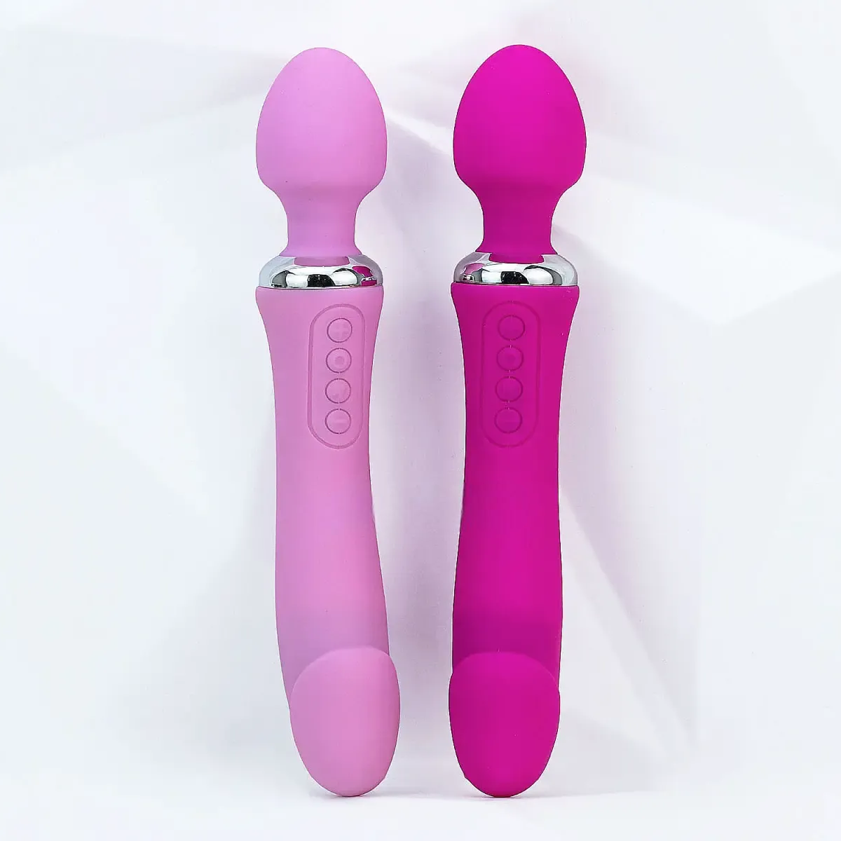 Máy Massage Điểm G Double End Rung 2 Đầu Ấm Nóng Pin Sạc