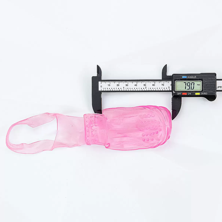 Bao Silicone Có Rung Đeo Ngón Tay Kích Thích Vùng Kín