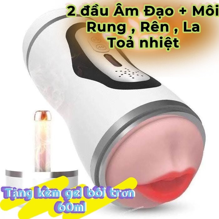 Cốc Thủ Dâm 2 Đầu Hình Âm Đạo Và Môi Chức Năng Rung Rên La Sưởi Ấm