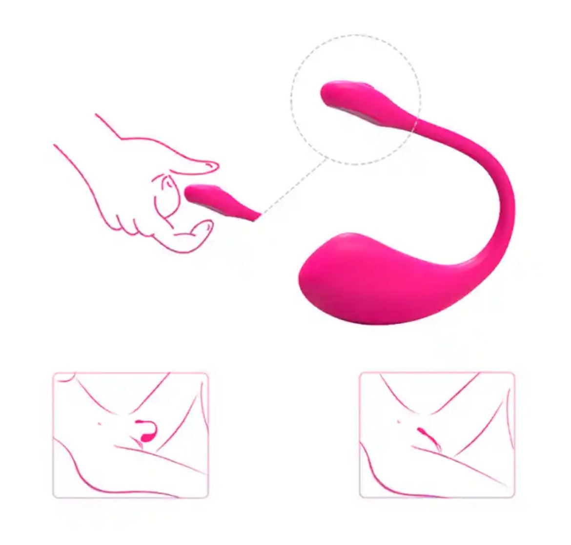 Trứng Rung Vibrator 9 Chế Độ Điều Khiển Trên APP