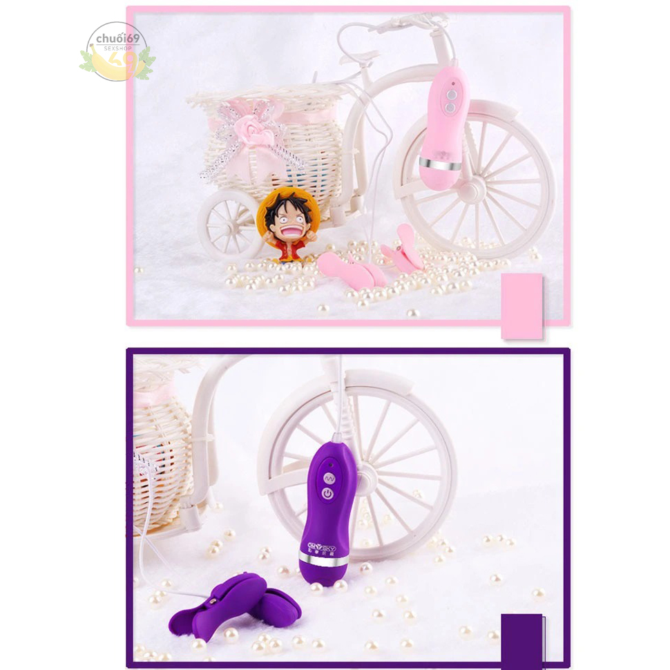 Dụng Cụ Rung Kẹp Vú Gọn Nhẹ Kích Thích Nhũ Hoa Đa Tần Số, Khơi Gợi Lửa Yêu
