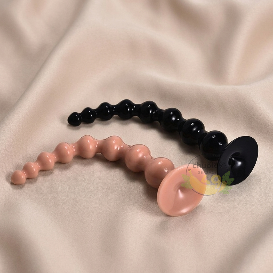 Anal Plug C621 Kích Thích Siêu Sâu (Cấu Trúc Chuỗi Hạt Tăng Dần & Chất Liệu PVC Silicone Sinh Học An Toàn)