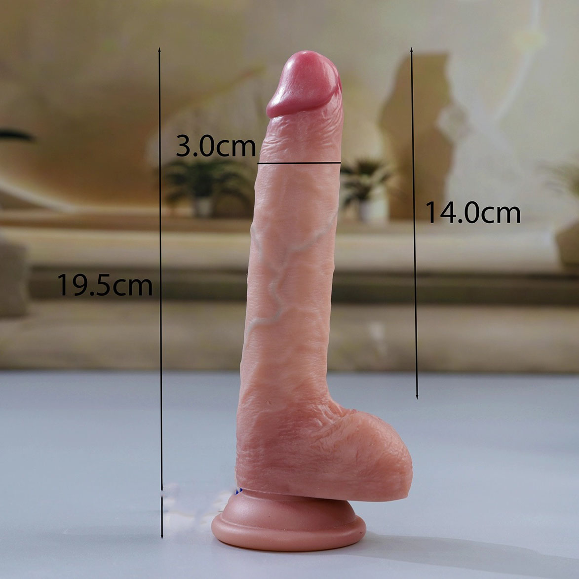 Cu Giả 2 Lớp Lovetoy Sliding Skin Pro II 7.5 Inch Mềm Mại Gân Guốc