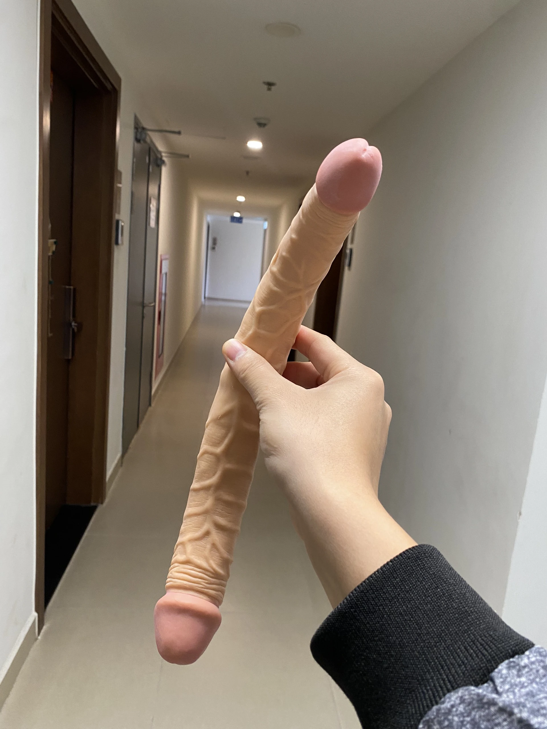 Dương Vật Giả Juai 2 Đầu Cho Cặp Đôi LES