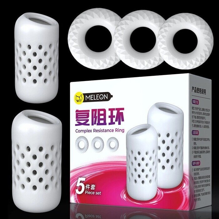 Bộ 5 Vòng Kháng Lực Dương Vật MELEON Cao Cấp