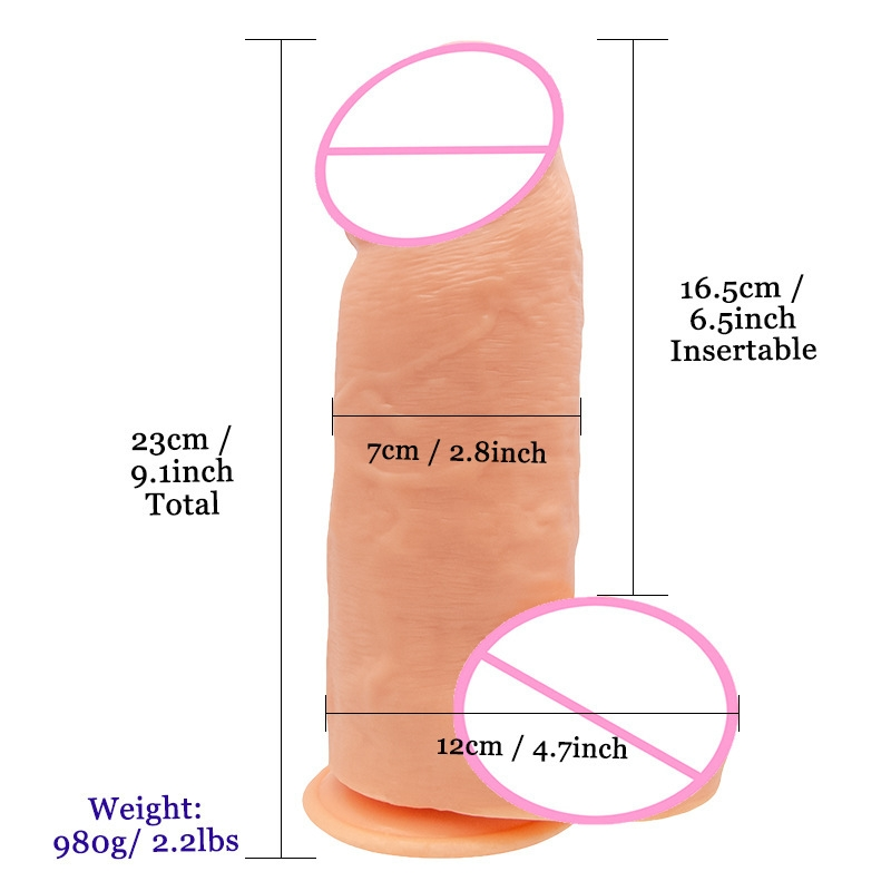 King Cock Chubby - Realistic Dildo - 23cm Đường Kính Lớn 7cm