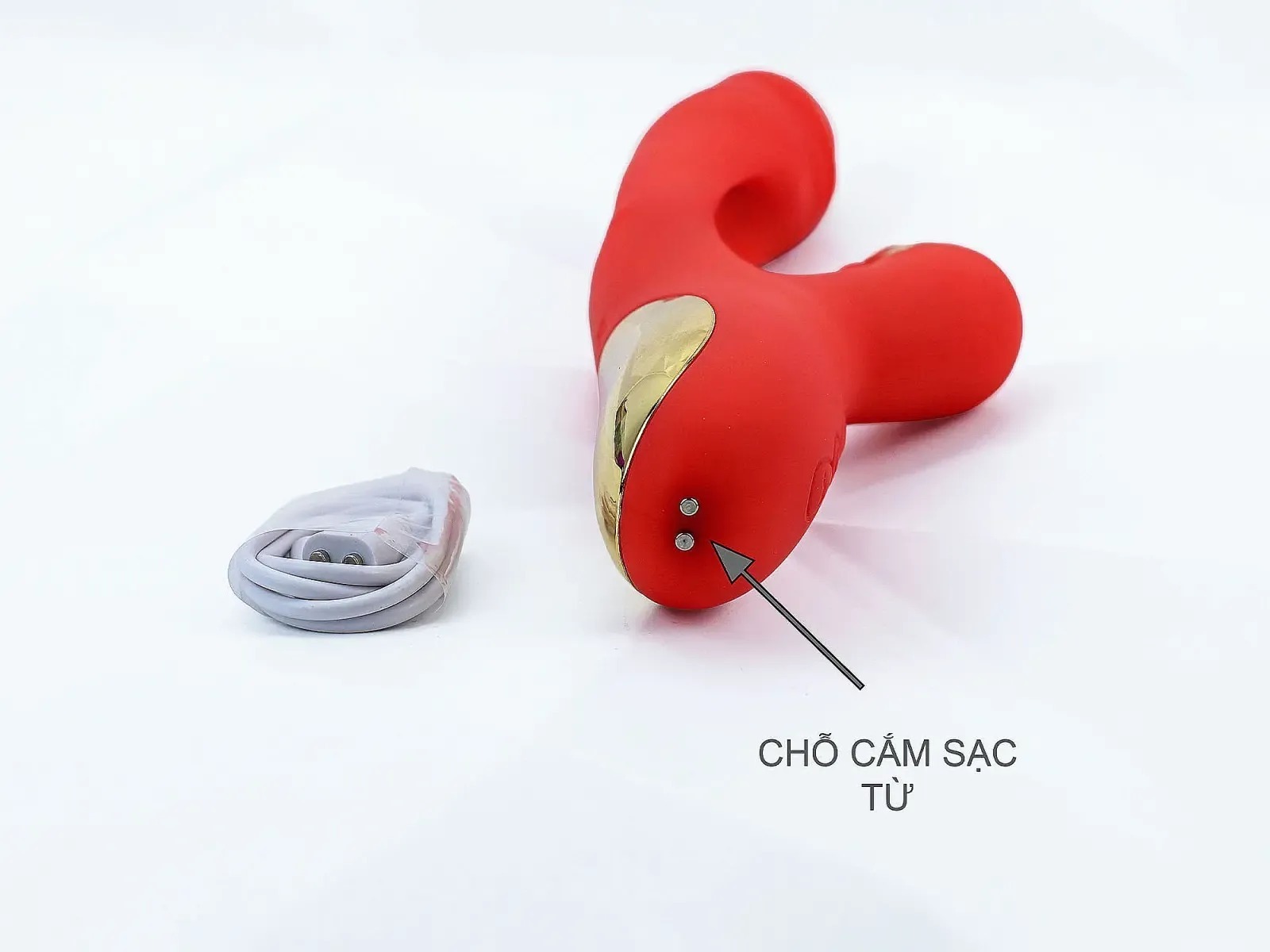 Máy Massage Lưỡi Liếm Đa Năng Kèm Nhánh Phụ Pin Sạc