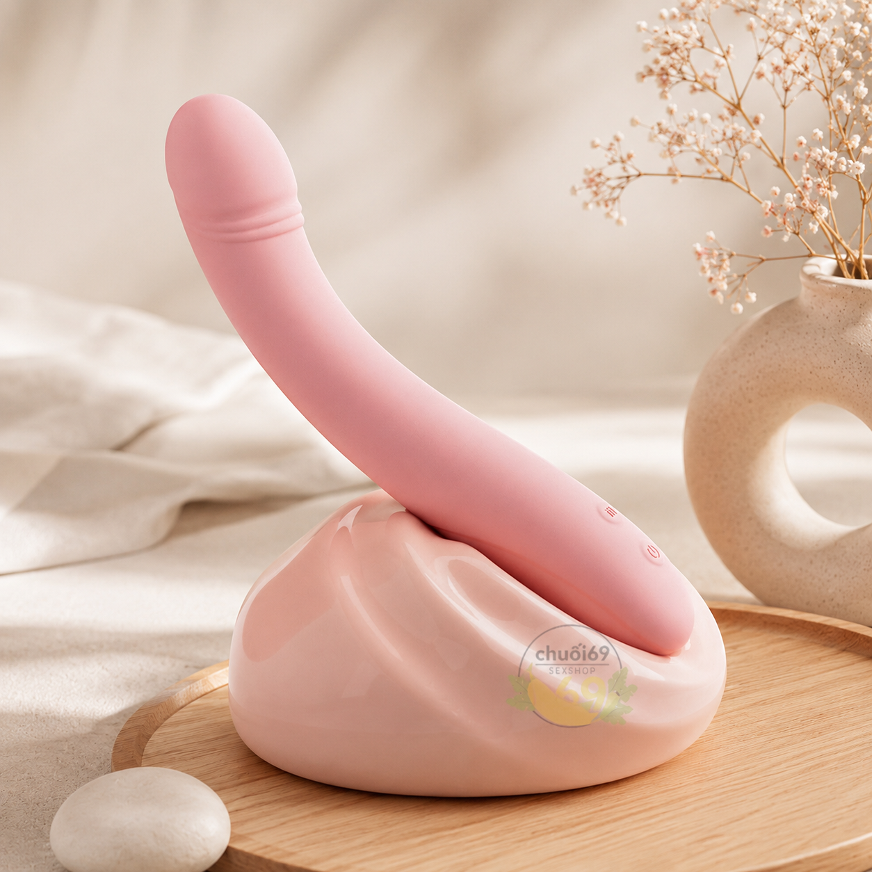 Dildo Ngụy Trang Silent Charm - Rung Sạc Cao Cấp, Kín Đáo 100% (không nhánh)