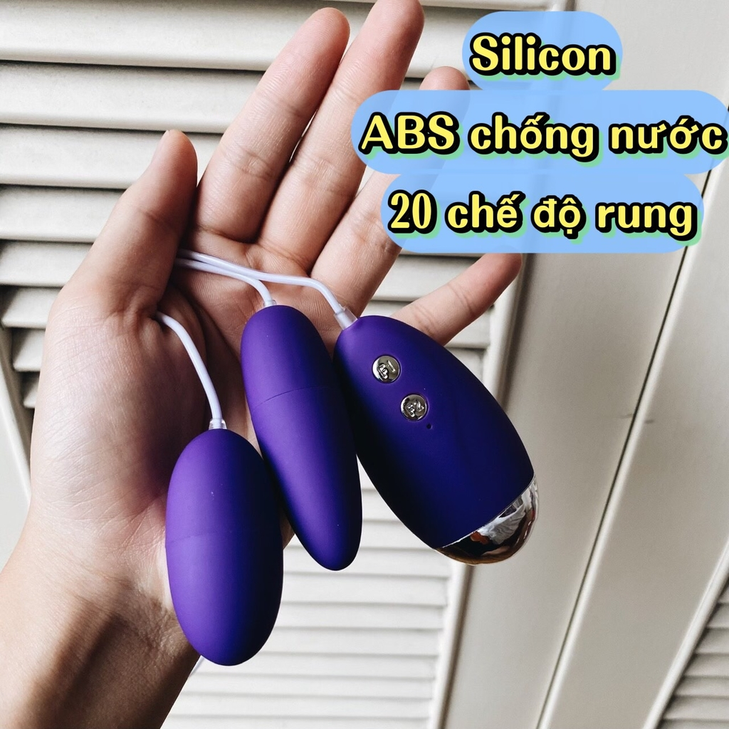 Trứng Rung Tình Yêu 1 Đầu Và 2 Đầu Sextoy Thủ Dâm Nam Nữ