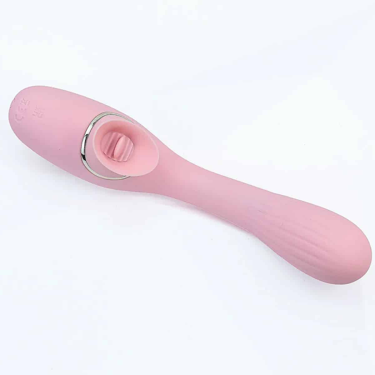 Lưỡi Liếm Kèm Chày Rung DISA 2 Đầu Đỉnh Cao Khoái Cảm