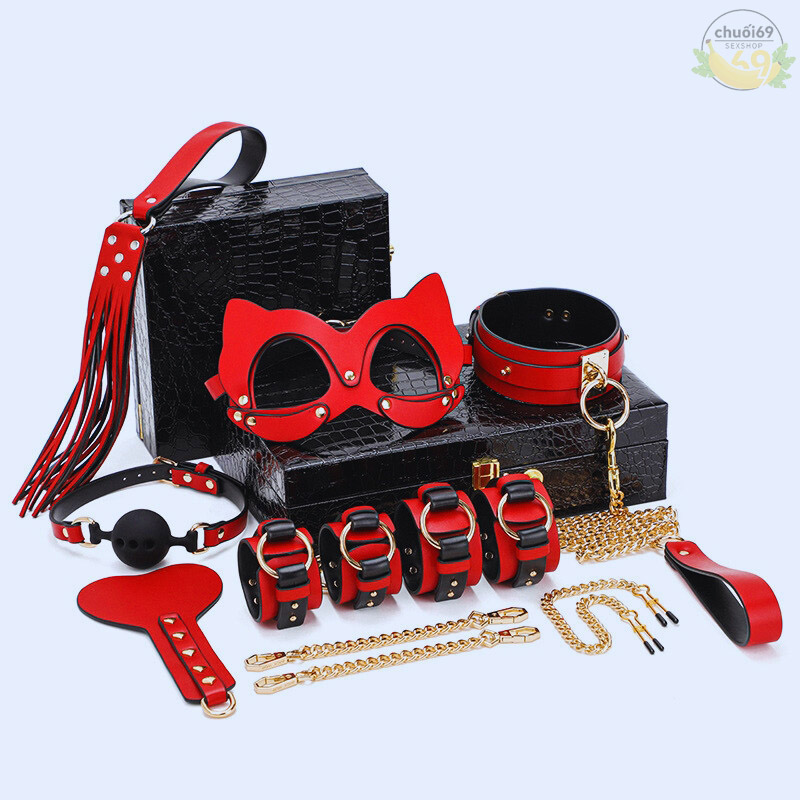 Bộ BDSM 8 Món Hộp Da Cao Cấp