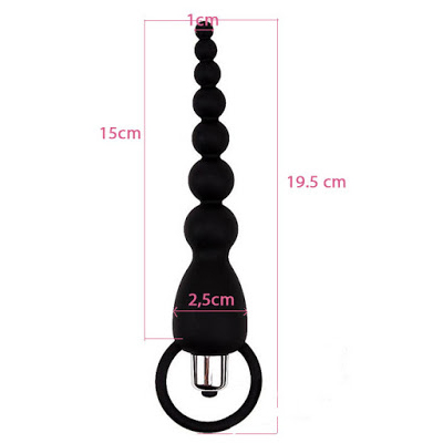 Dụng Cụ Massage Hậu Môn Có Rung - Black Mont Chisa