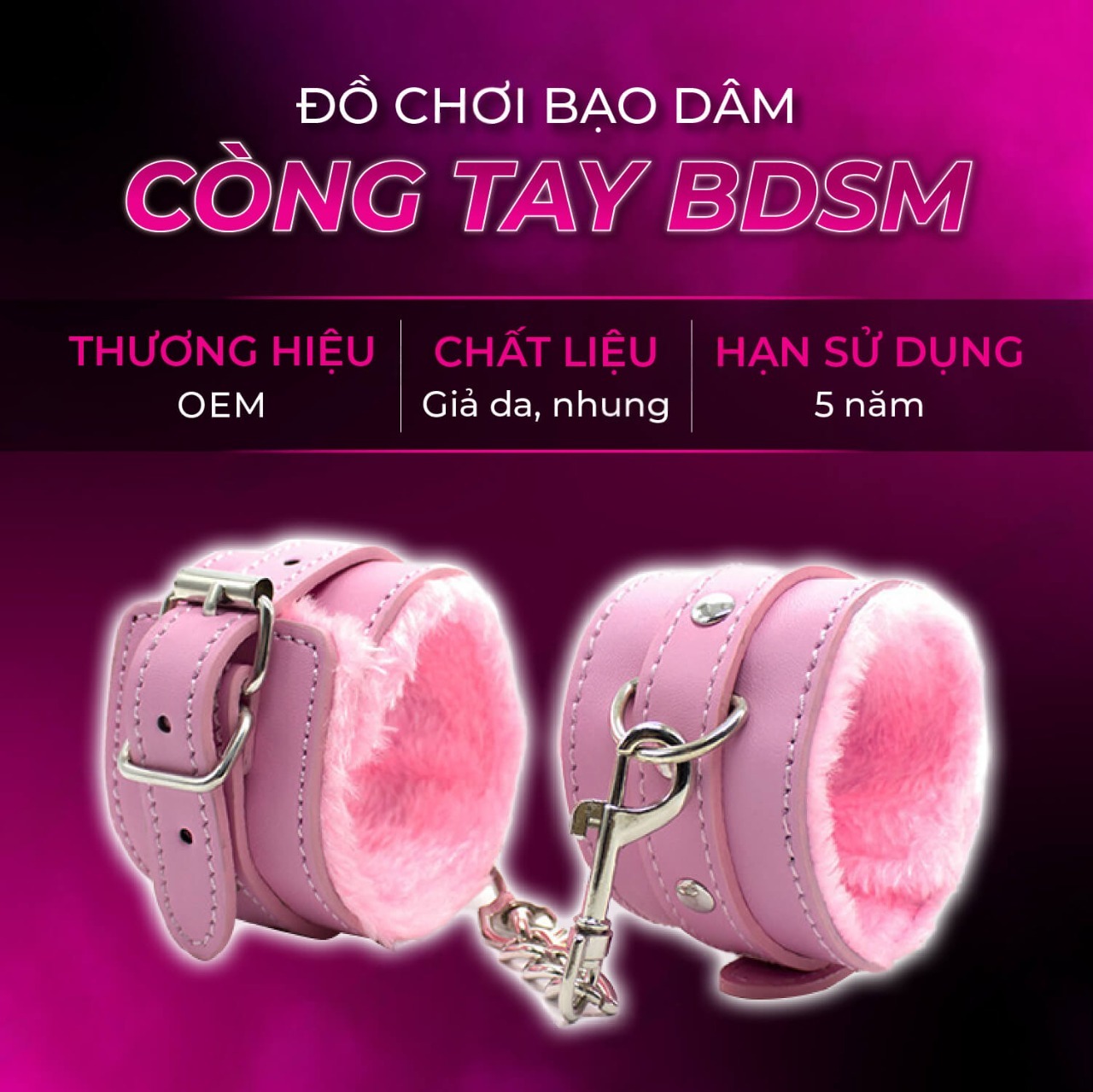 Đồ Chơi BDSM Còng Tay
