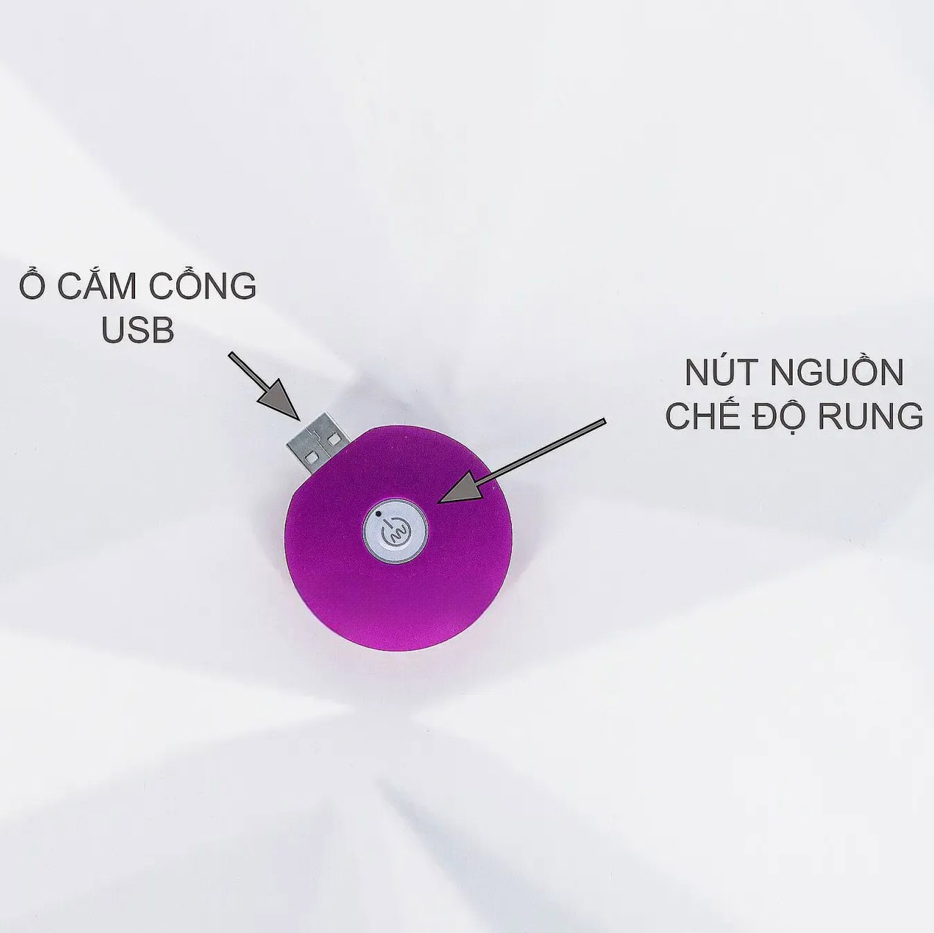 Trứng Rung Tình Yêu 2 Đầu MiChao Pin Sạc Rung Cực Mạnh