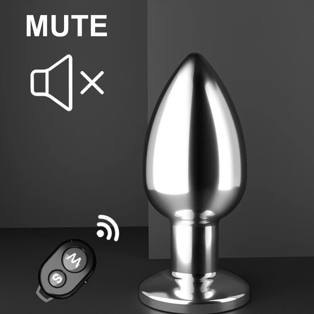 Anal Plug Kim Loại Rung Massage Điều Khiển Từ Xa (Hợp Kim Cao Cấp, Dạng Giọt Nước Nhỏ Gọn & Sạc USB)