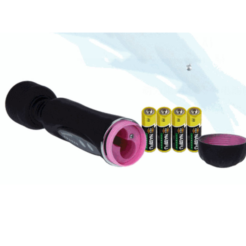 Chày Rung Massage Power Wand Kèm 2 Đầu Phụ Dùng Pin AA
