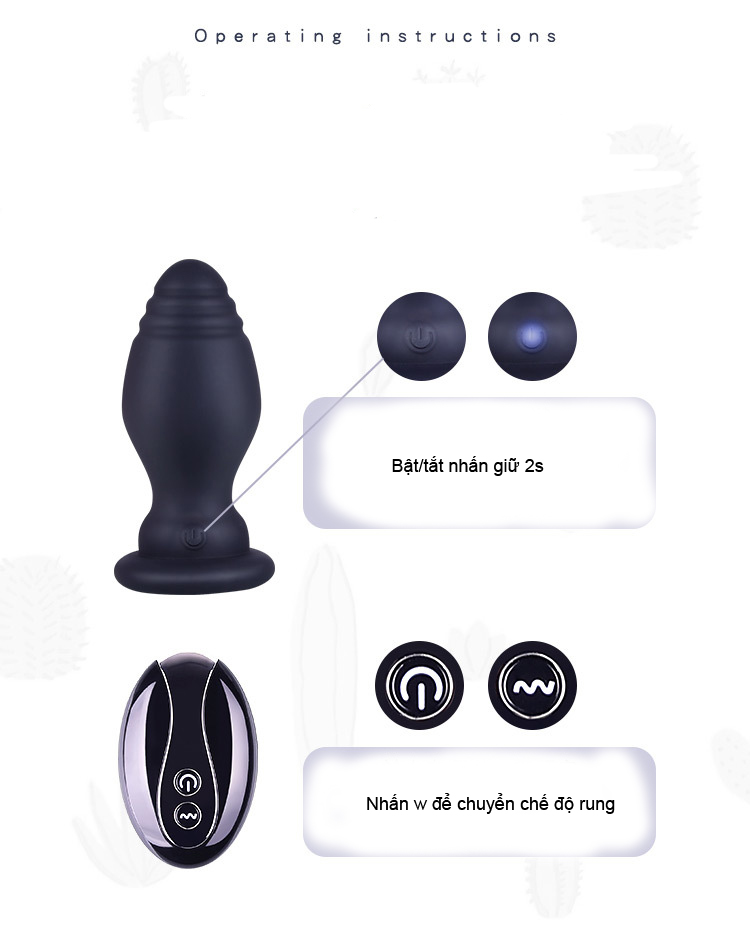 Đuôi Cáo Silicon Mát Xa Hậu Môn