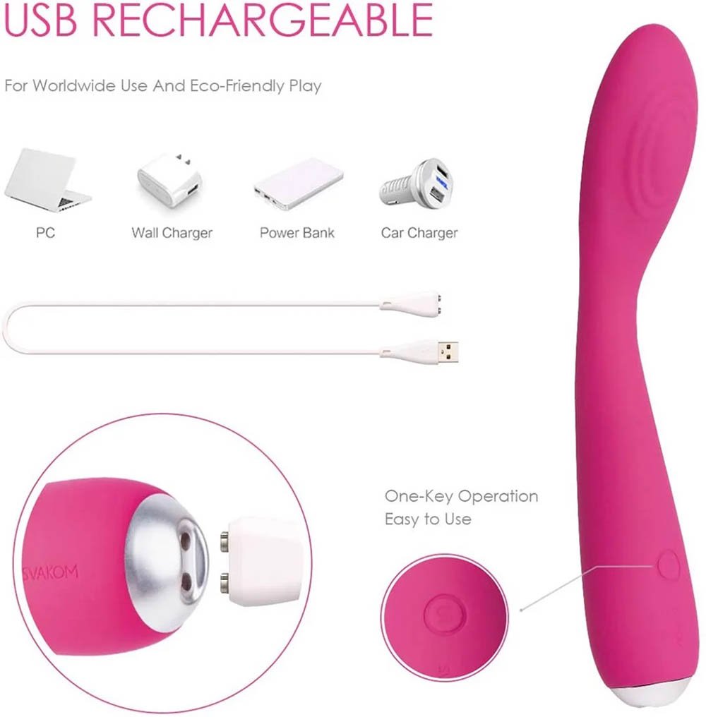 Que Rung Mini Cao Cấp Kích Thích Điểm G Cực Phê - Svakom Iris