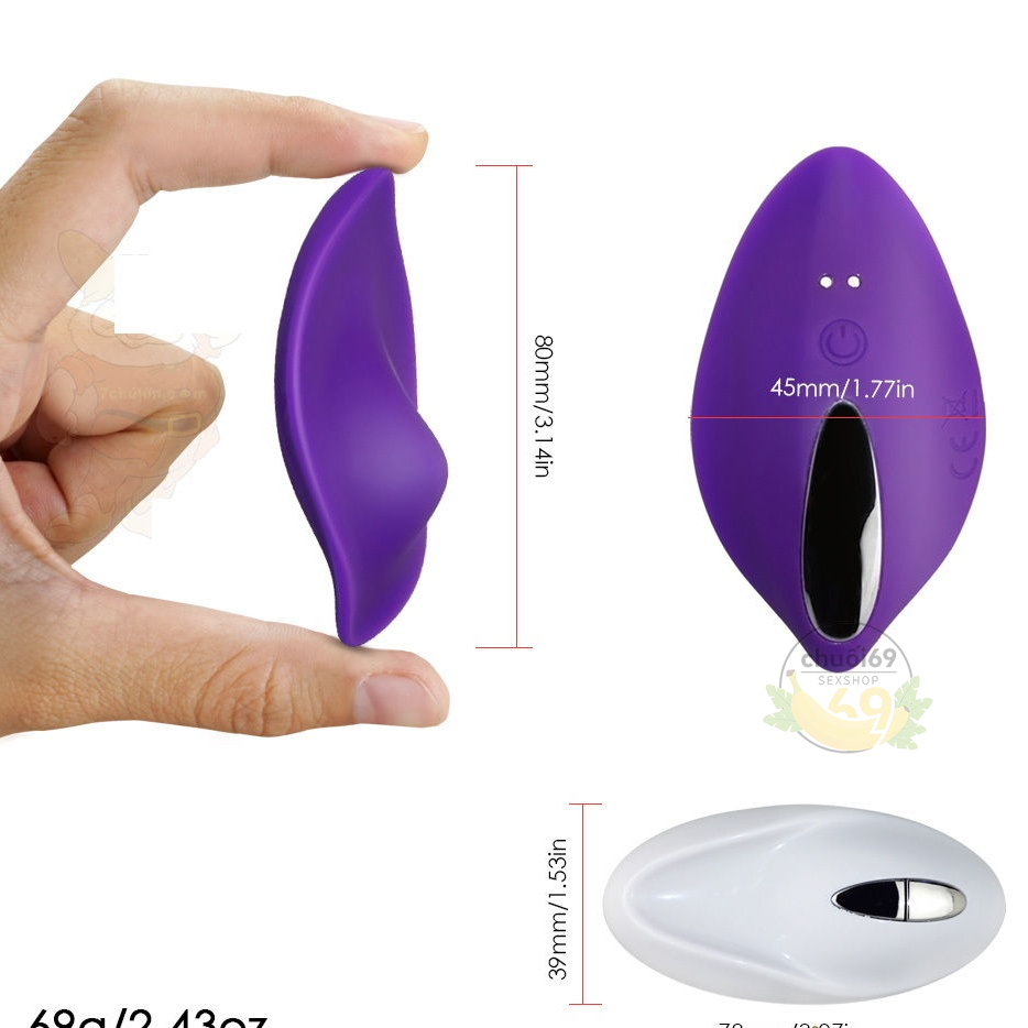 Quần Lót Rung Mu Rùa Sạc Pin Cực Mạnh - Điều Khiển Từ Xa 15m
