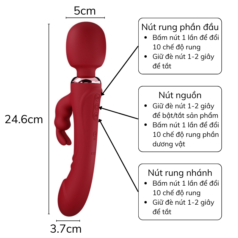 Máy Massage 3 Đầu Cho Nữ Peter The Great