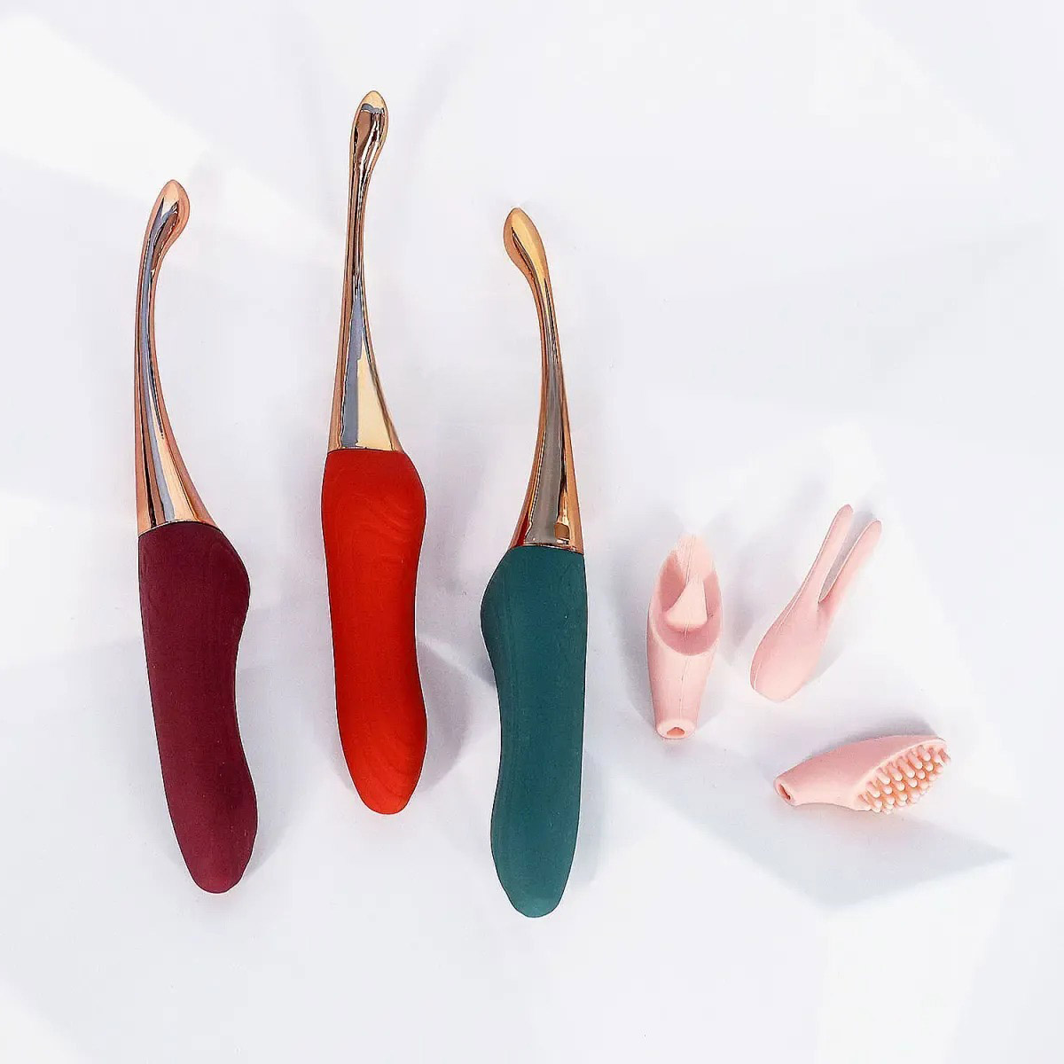 Máy Mát Xa Điểm G 3 Đầu Pin Sạc Nhỏ Gọn