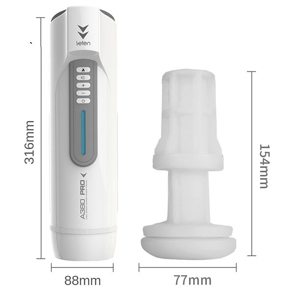 Máy thủ dâm tự động Leten A380 Pro co bóp thụt sưởi ấm tương tác giọng nói