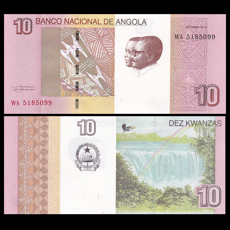 10 kwanzas Angola 2012