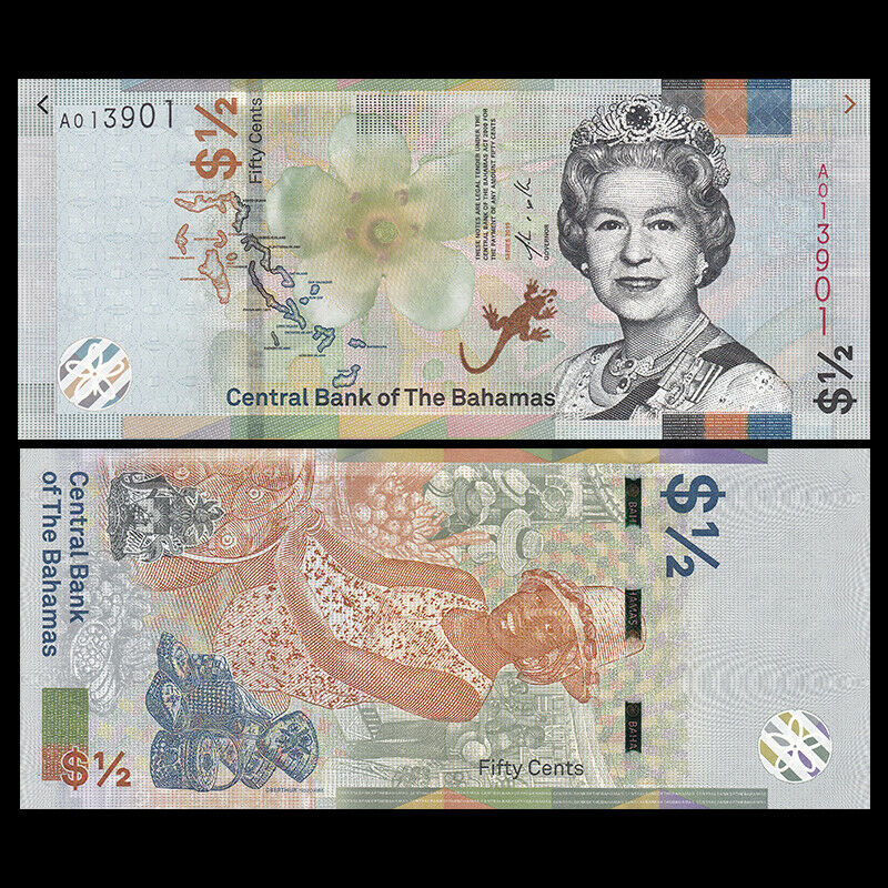 1/2 dollar Bahamas 2019