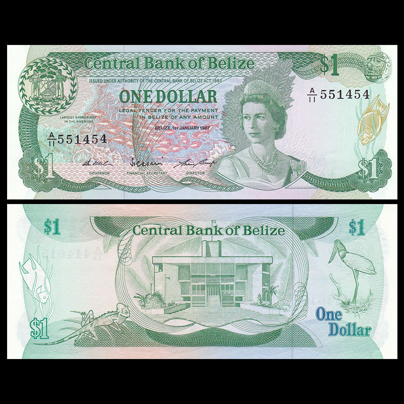 1 dollar Belize 1987