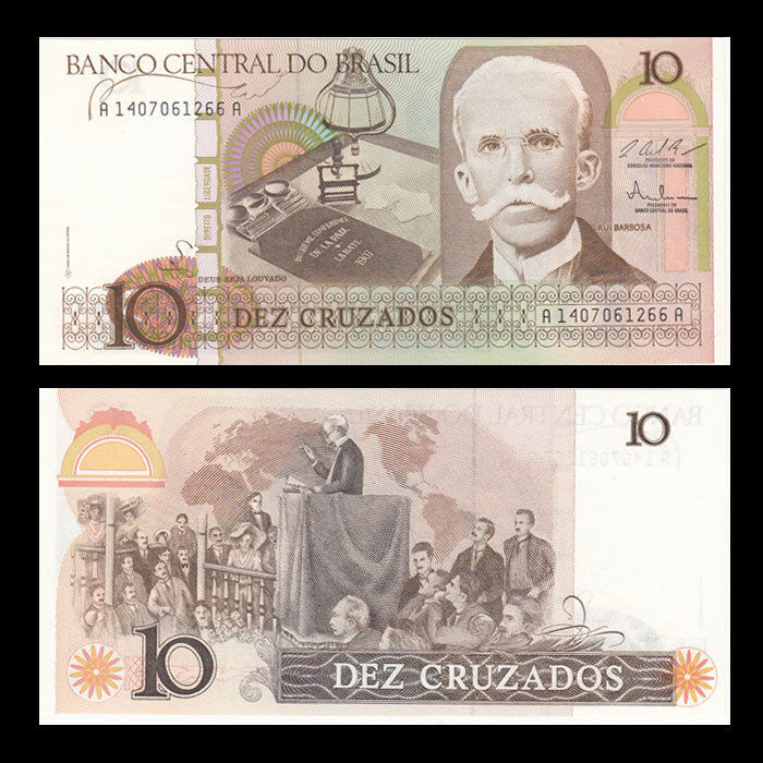 10 cruzeiros Brazil 1987