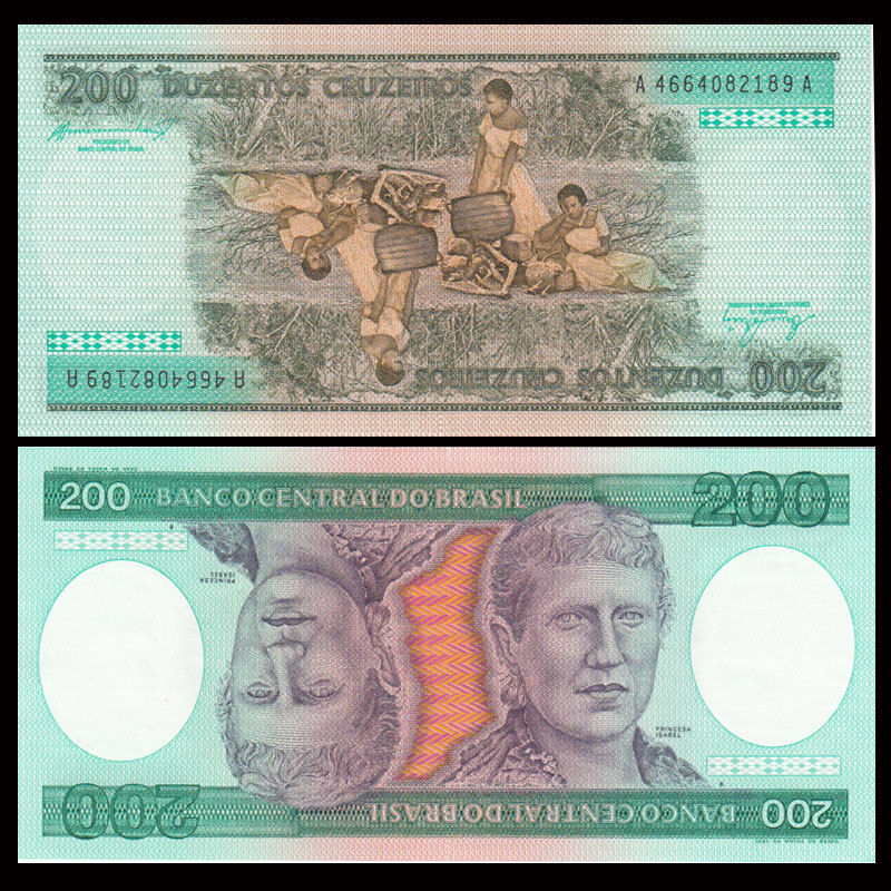 200 cruzeiros Brazil 1984