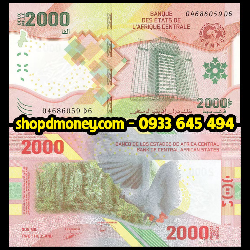 2000 francs Central African States 2022