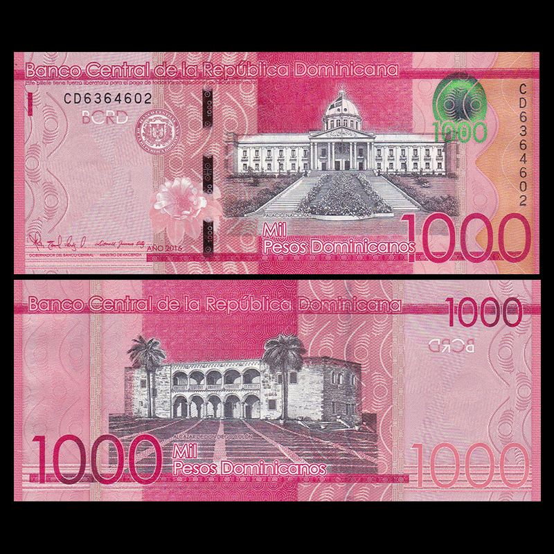 1000 pesos Dominican 2016
