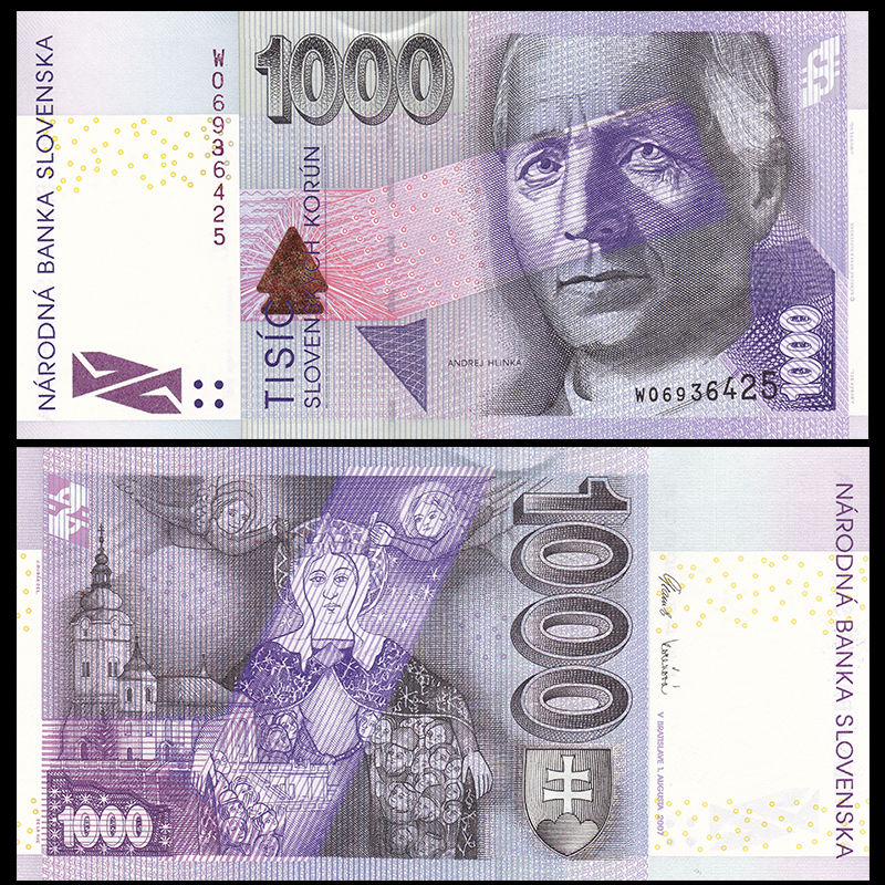 1000 korun Slovakia 2007